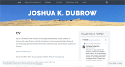 Desktop Screenshot of joshuakjerulfdubrow.com